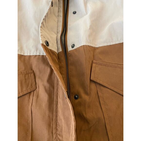 SWEET WANDERER Tan Brown Color Block Jacket - Picture 6 of 7